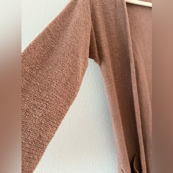 FP Beach Free People Cozy Brown Long Cardigan - Picture 3 of 7